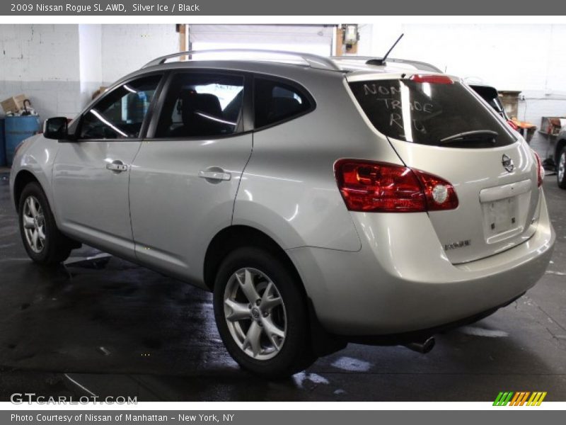 Silver Ice / Black 2009 Nissan Rogue SL AWD