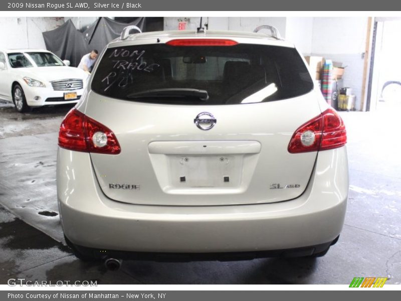 Silver Ice / Black 2009 Nissan Rogue SL AWD