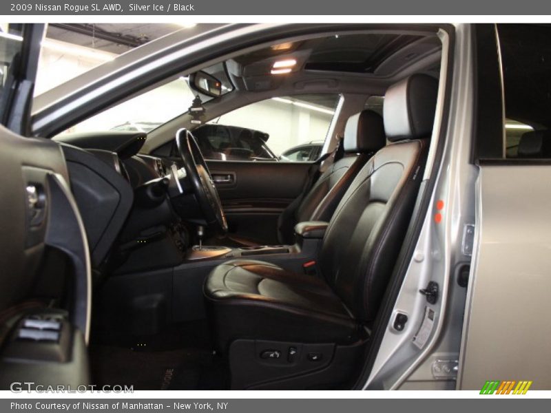 Silver Ice / Black 2009 Nissan Rogue SL AWD