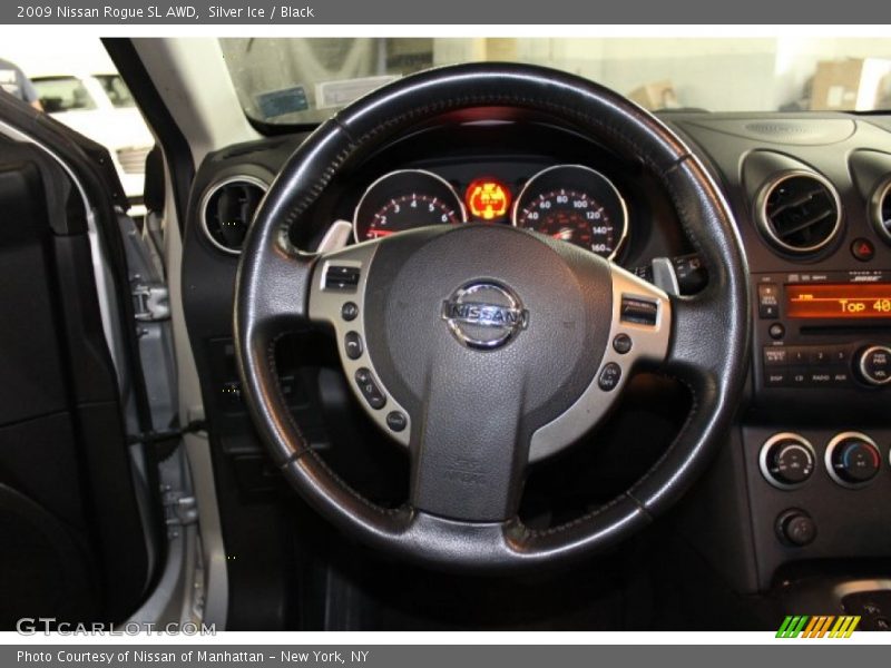 Silver Ice / Black 2009 Nissan Rogue SL AWD