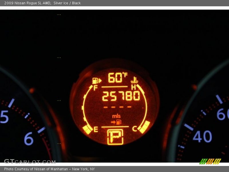 Silver Ice / Black 2009 Nissan Rogue SL AWD