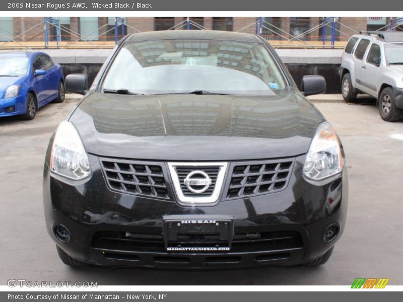 Wicked Black / Black 2009 Nissan Rogue S AWD