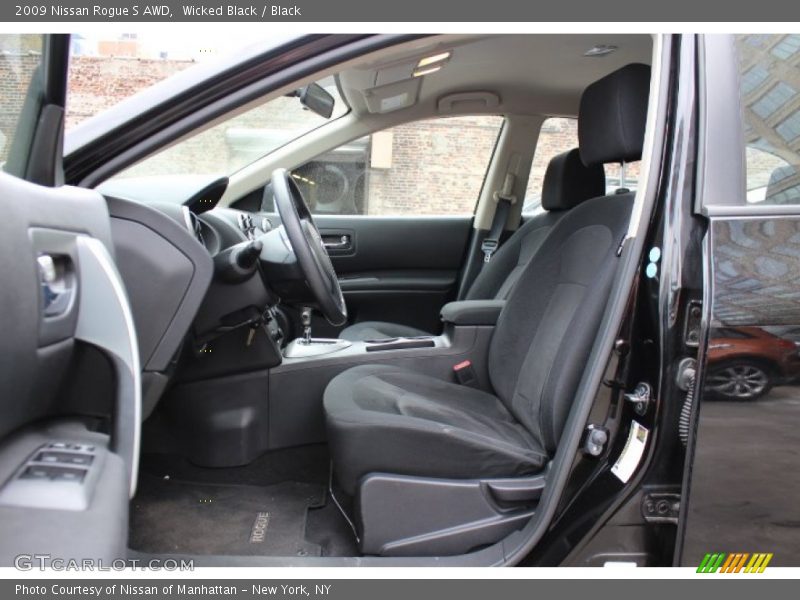 Wicked Black / Black 2009 Nissan Rogue S AWD