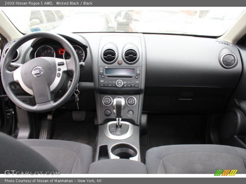 Wicked Black / Black 2009 Nissan Rogue S AWD