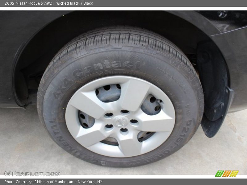 Wicked Black / Black 2009 Nissan Rogue S AWD