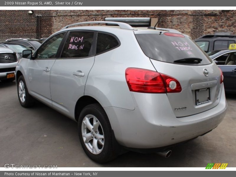 Silver Ice / Gray 2009 Nissan Rogue SL AWD