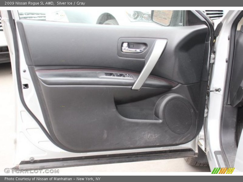 Silver Ice / Gray 2009 Nissan Rogue SL AWD