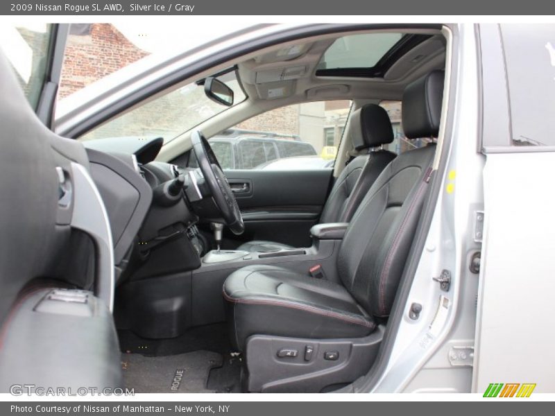 Silver Ice / Gray 2009 Nissan Rogue SL AWD