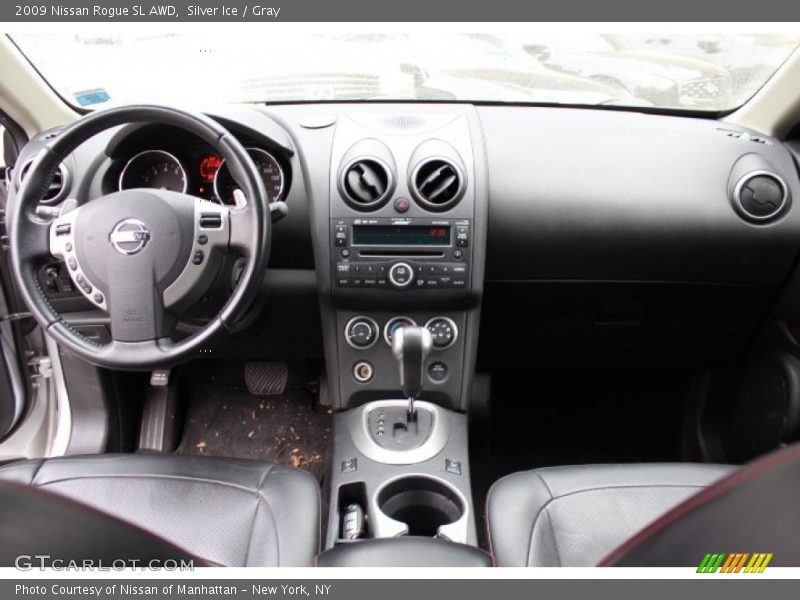 Silver Ice / Gray 2009 Nissan Rogue SL AWD