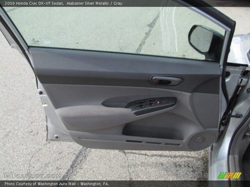 Alabaster Silver Metallic / Gray 2009 Honda Civic DX-VP Sedan