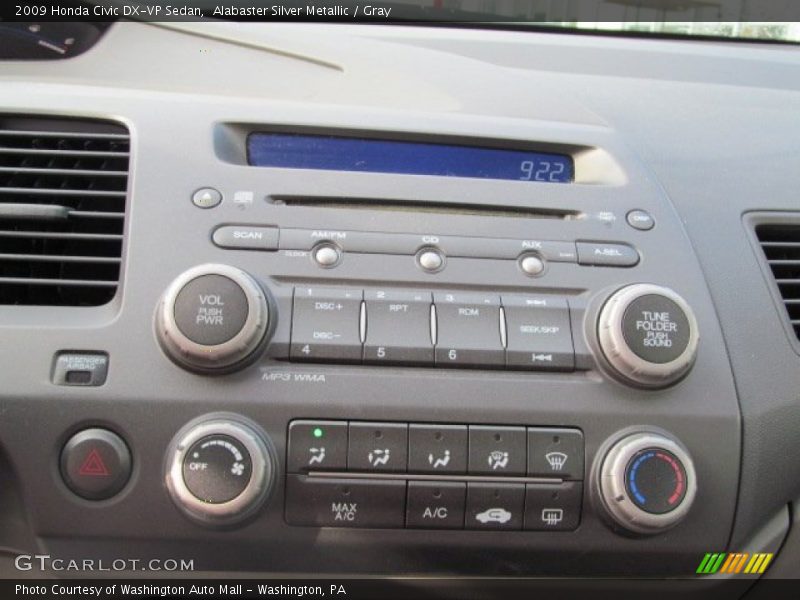 Audio System of 2009 Civic DX-VP Sedan