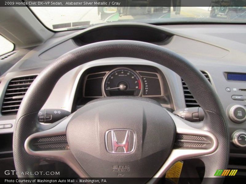 Alabaster Silver Metallic / Gray 2009 Honda Civic DX-VP Sedan