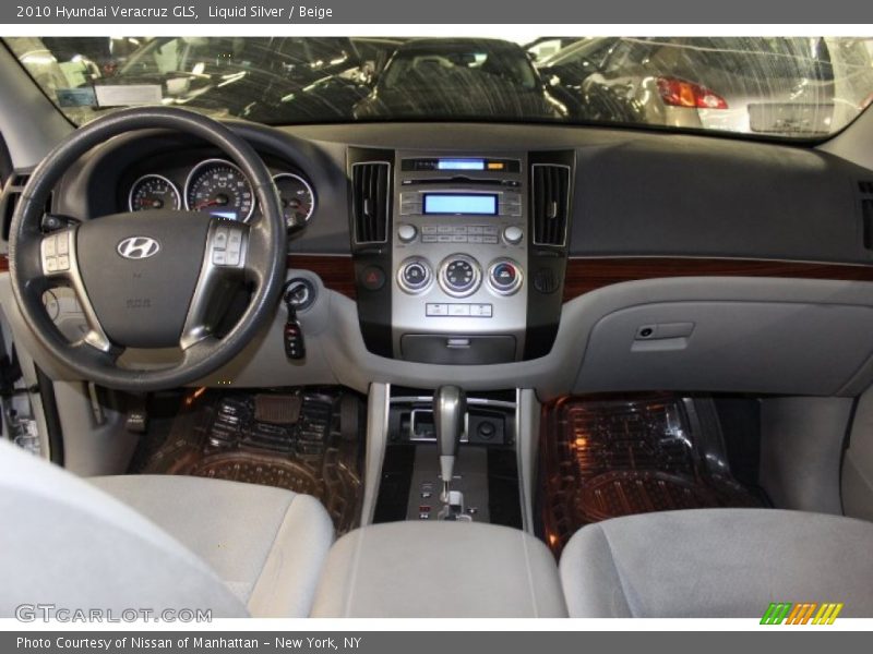 Liquid Silver / Beige 2010 Hyundai Veracruz GLS