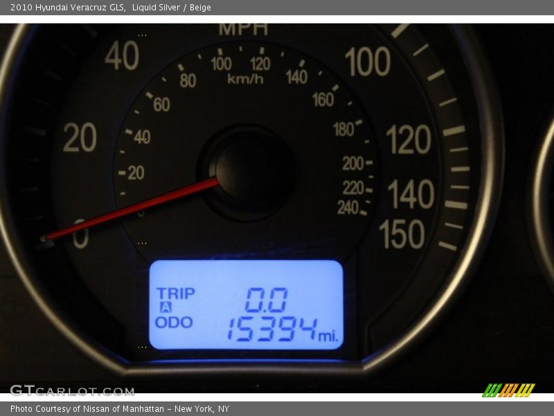 Liquid Silver / Beige 2010 Hyundai Veracruz GLS