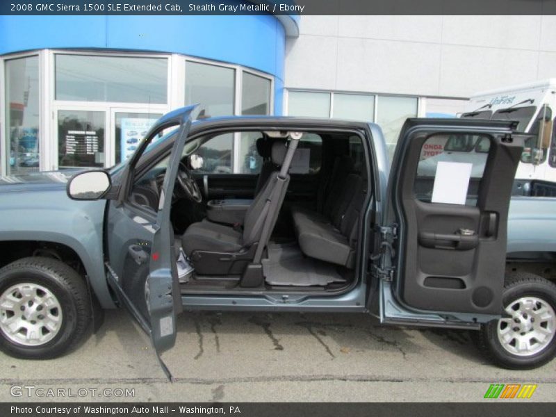 Stealth Gray Metallic / Ebony 2008 GMC Sierra 1500 SLE Extended Cab
