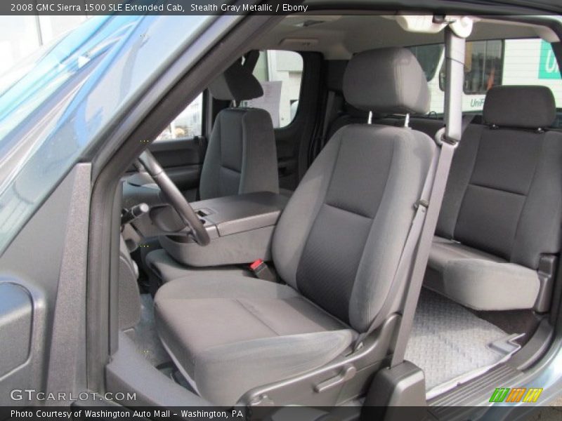 Stealth Gray Metallic / Ebony 2008 GMC Sierra 1500 SLE Extended Cab