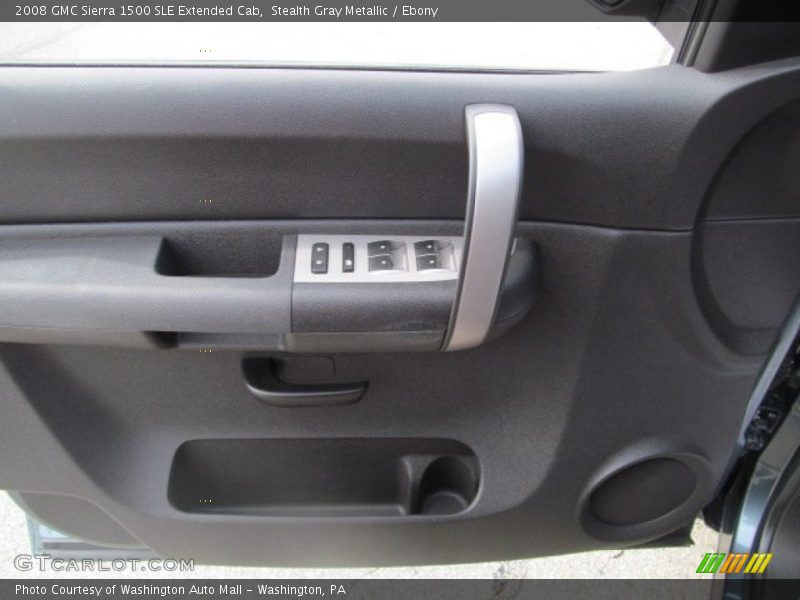 Stealth Gray Metallic / Ebony 2008 GMC Sierra 1500 SLE Extended Cab