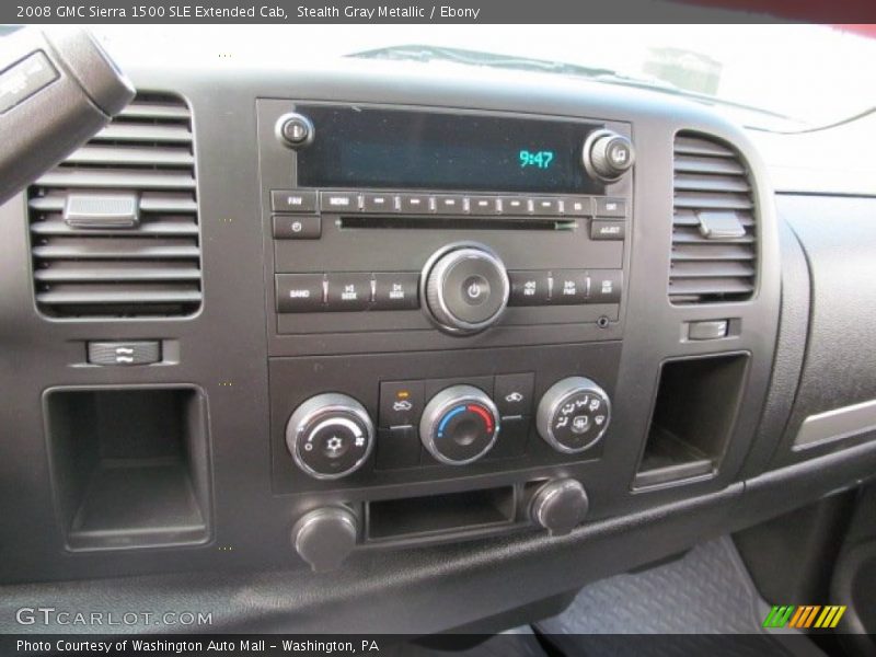 Stealth Gray Metallic / Ebony 2008 GMC Sierra 1500 SLE Extended Cab