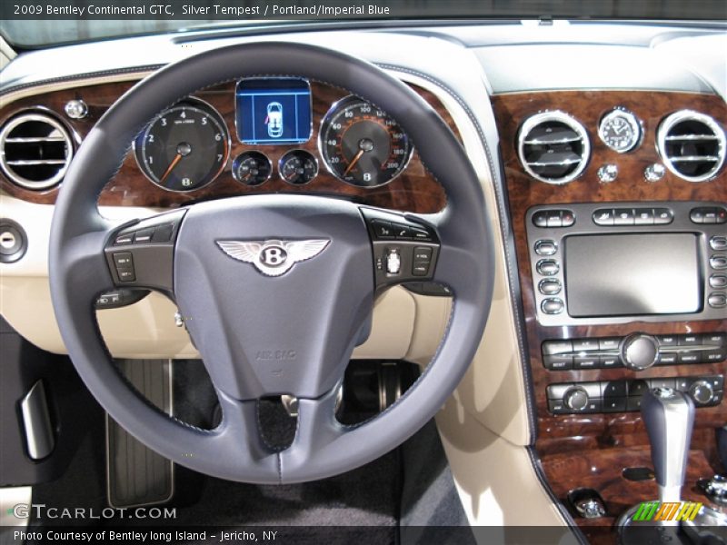 Silver Tempest / Portland/Imperial Blue 2009 Bentley Continental GTC