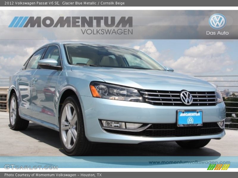 Glacier Blue Metallic / Cornsilk Beige 2012 Volkswagen Passat V6 SE