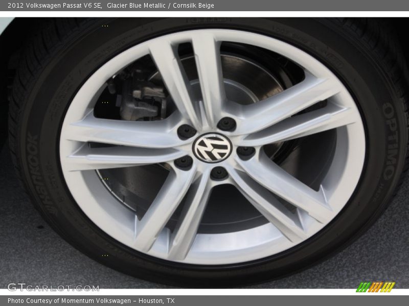 Glacier Blue Metallic / Cornsilk Beige 2012 Volkswagen Passat V6 SE