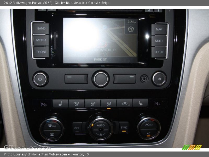 Glacier Blue Metallic / Cornsilk Beige 2012 Volkswagen Passat V6 SE