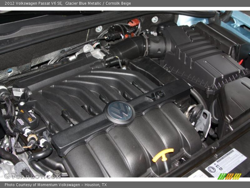 Glacier Blue Metallic / Cornsilk Beige 2012 Volkswagen Passat V6 SE