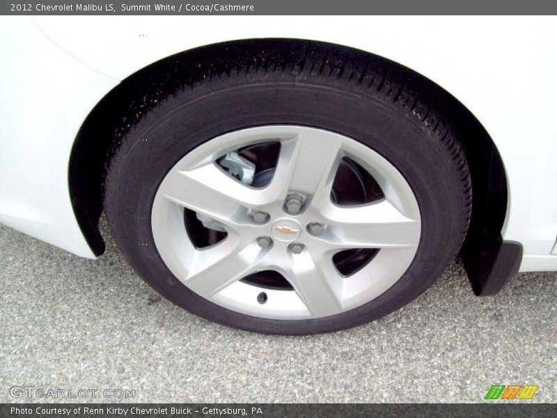 Summit White / Cocoa/Cashmere 2012 Chevrolet Malibu LS
