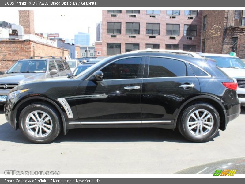 Black Obsidian / Graphite 2009 Infiniti FX 35 AWD