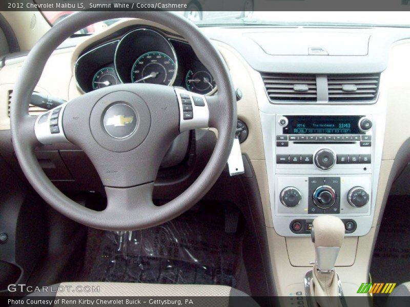 Summit White / Cocoa/Cashmere 2012 Chevrolet Malibu LS