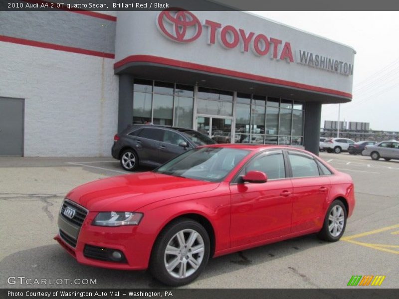 Brilliant Red / Black 2010 Audi A4 2.0T quattro Sedan