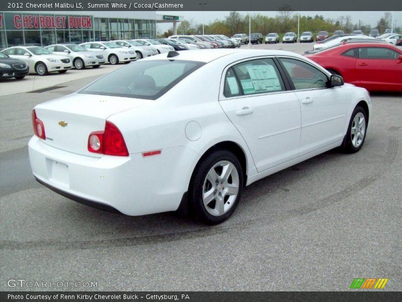 Summit White / Cocoa/Cashmere 2012 Chevrolet Malibu LS