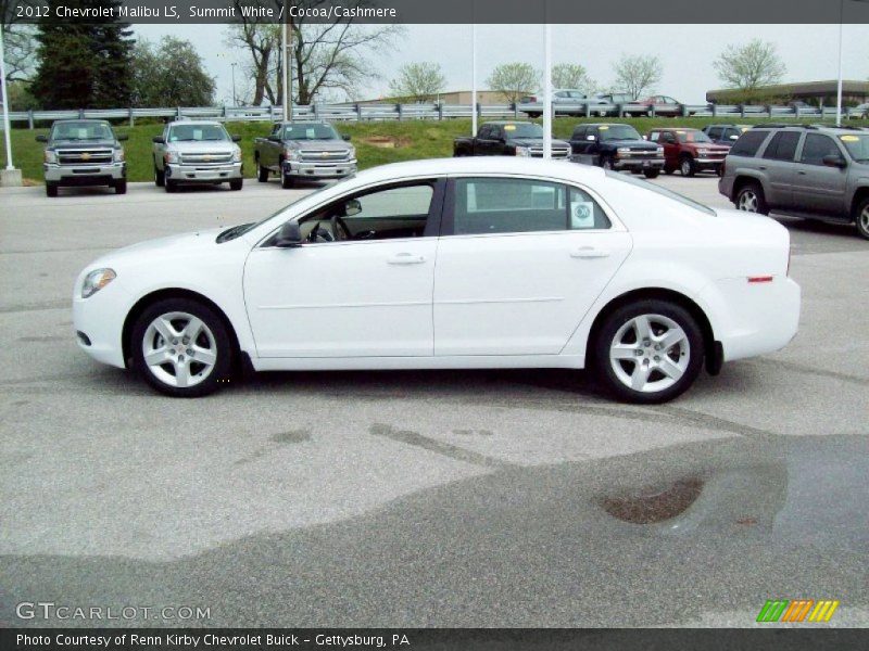 Summit White / Cocoa/Cashmere 2012 Chevrolet Malibu LS