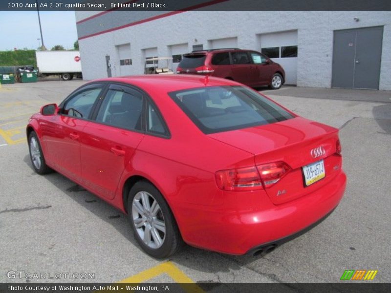 Brilliant Red / Black 2010 Audi A4 2.0T quattro Sedan