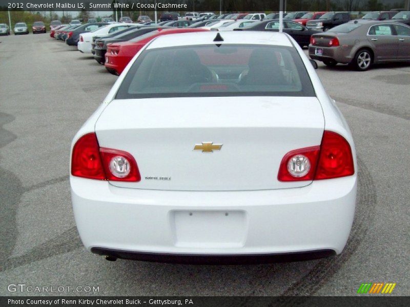 Summit White / Cocoa/Cashmere 2012 Chevrolet Malibu LS