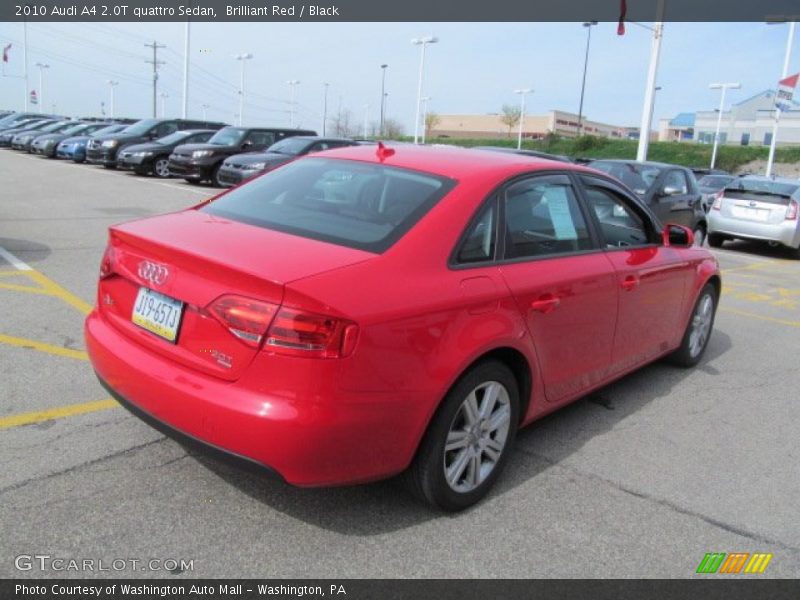Brilliant Red / Black 2010 Audi A4 2.0T quattro Sedan