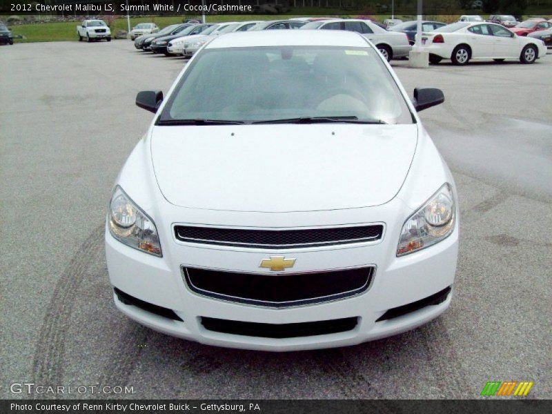 Summit White / Cocoa/Cashmere 2012 Chevrolet Malibu LS