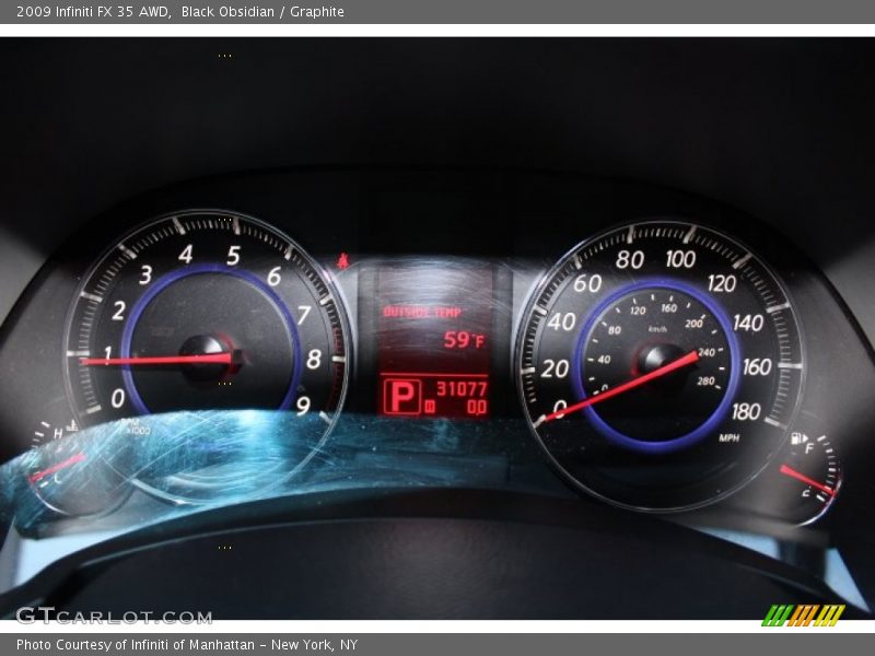 Black Obsidian / Graphite 2009 Infiniti FX 35 AWD