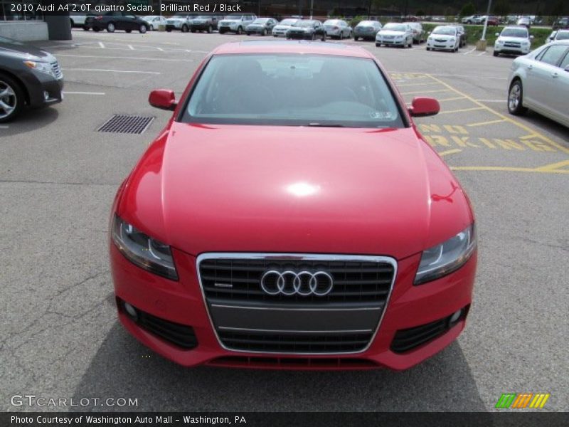Brilliant Red / Black 2010 Audi A4 2.0T quattro Sedan