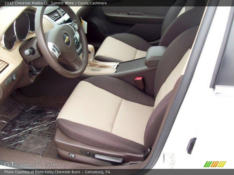 Summit White / Cocoa/Cashmere 2012 Chevrolet Malibu LS