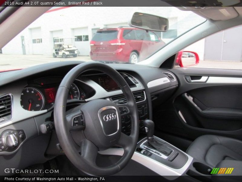 Brilliant Red / Black 2010 Audi A4 2.0T quattro Sedan