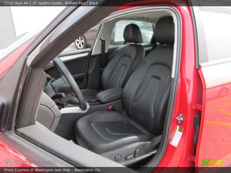 Brilliant Red / Black 2010 Audi A4 2.0T quattro Sedan