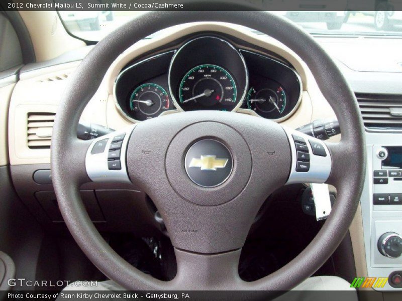 Summit White / Cocoa/Cashmere 2012 Chevrolet Malibu LS