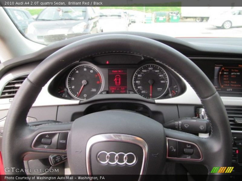 Brilliant Red / Black 2010 Audi A4 2.0T quattro Sedan