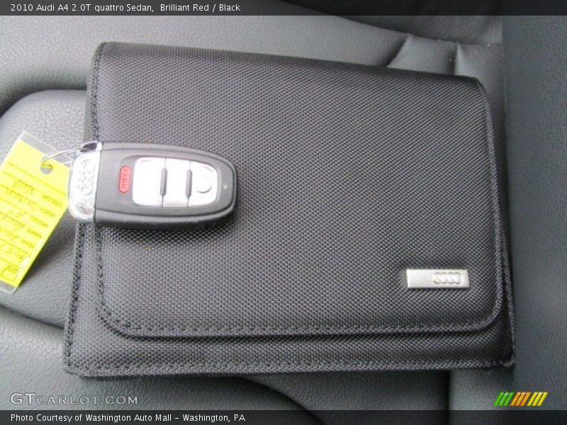 Brilliant Red / Black 2010 Audi A4 2.0T quattro Sedan