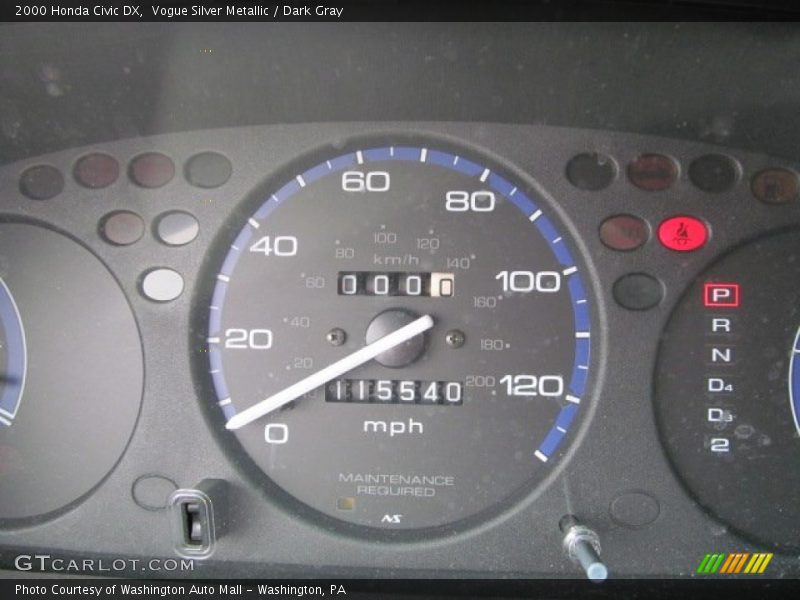 Vogue Silver Metallic / Dark Gray 2000 Honda Civic DX