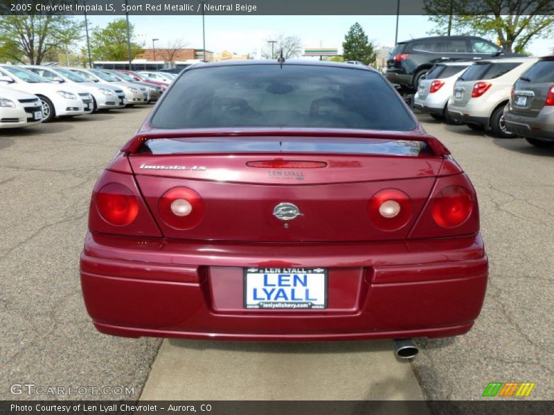 Sport Red Metallic / Neutral Beige 2005 Chevrolet Impala LS