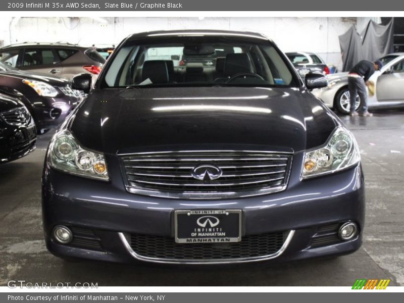Slate Blue / Graphite Black 2009 Infiniti M 35x AWD Sedan