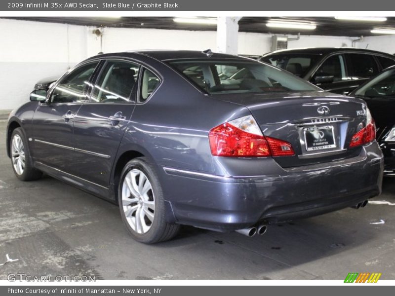 Slate Blue / Graphite Black 2009 Infiniti M 35x AWD Sedan