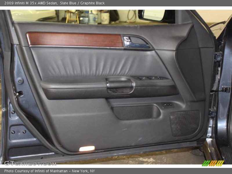 Slate Blue / Graphite Black 2009 Infiniti M 35x AWD Sedan